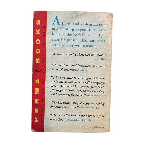 Ernest Hemingway Green Hills of Africa Paperback Book Classic Violent Dramatic - Picture 5 of 8